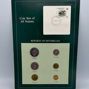 Franklin Mint Coin Sets of All Nations Collectible Republic of Seychelles VTG